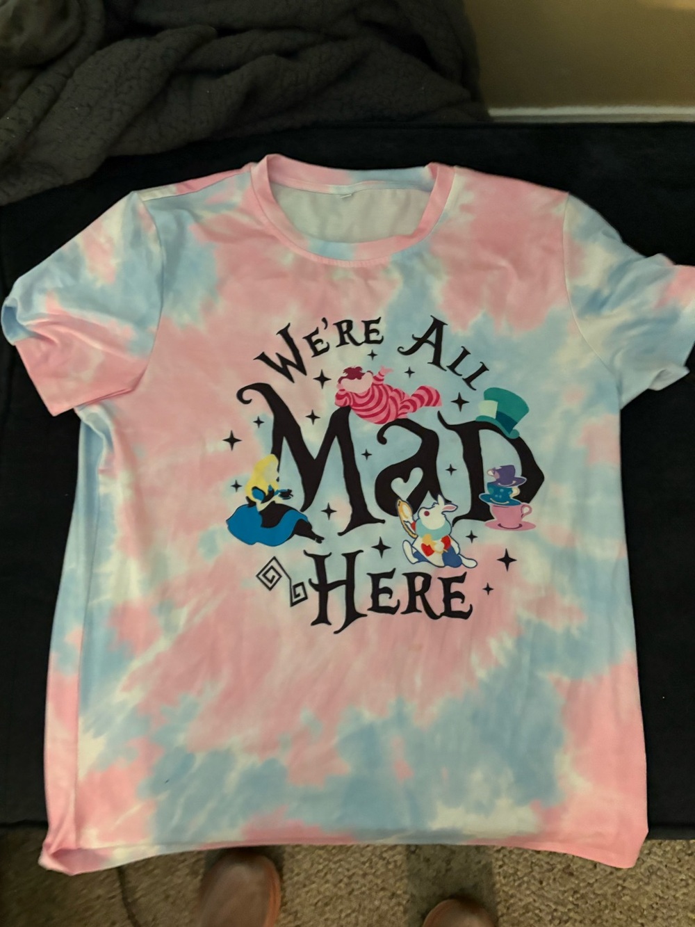 Tie dye Alice in wonderland